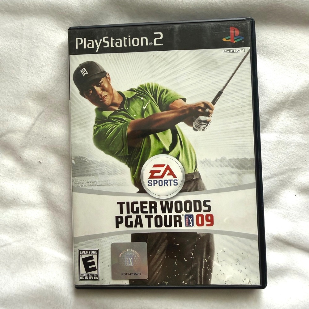Tiger Woods PGA Tour 09 Sony PlayStation 2 PS2 EA Sports Golf Game CIB Y2K